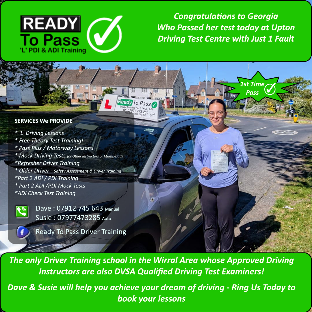 Driving Lessons Wirral & Chester | Former DVSA Examiner Driving ...